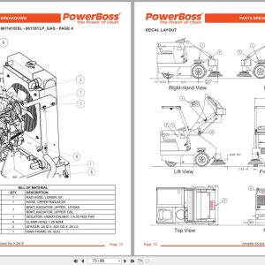 Powerboss Sweeper Armadillo 6X Am7D Iii Parts Catalog Wiring Diagram 4100043 2019 (2)