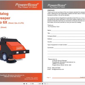 PowerBoss Sweeper Armadillo 6X AM7D III Parts Catalog Wiring Diagram 4100043 2021 (1)