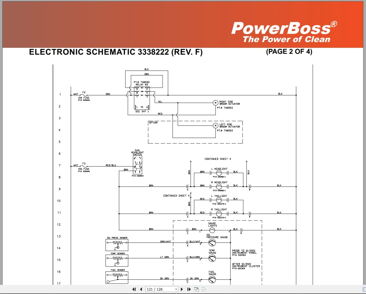 PowerBoss Sweeper Armadillo 6X AM7D III Parts Catalog Wiring Diagram 4100043 2021 (3)