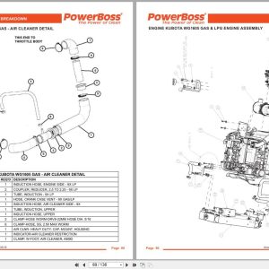 Powerboss Sweeper Armadillo 9X 9Xce Parts Catalog Wiring Diagram 4100000 2016 (2)