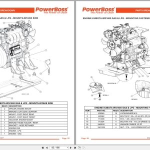 Powerboss Sweeper Armadillo 9X 9Xce Parts Catalog Wiring Diagram 4100000 2017 (2)