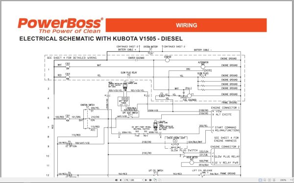 Powerboss Sweeper Armadillo 9X 9Xce Parts Catalog Wiring Diagram 4100000 2017 (4)