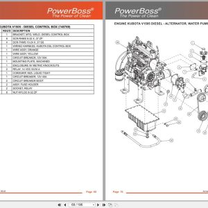 Powerboss Sweeper Armadillo 9X 9Xce Parts Catalog Wiring Diagram 4100000 2020 (2)