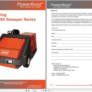 PowerBoss Sweeper Armadillo 9X 9XCE Parts Catalog Wiring Diagram 4100000 2021 (1)