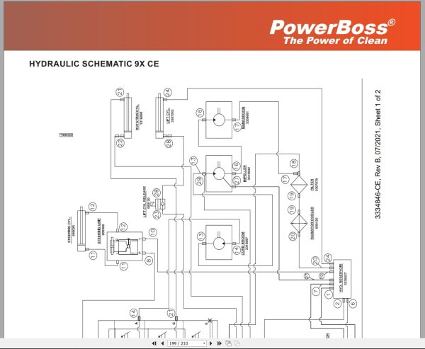 Powerboss Sweeper Armadillo 9X 9Xce Parts Catalog Wiring Diagram 4100000 2021 (3)