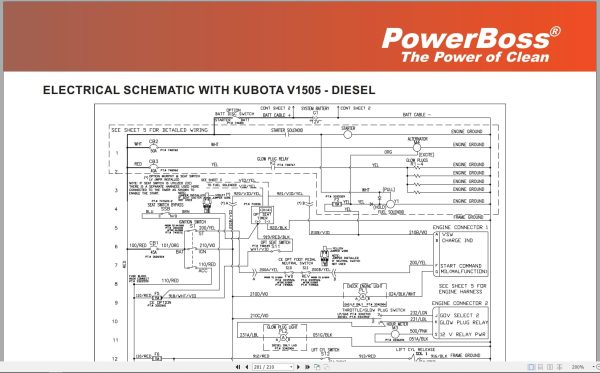 Powerboss Sweeper Armadillo 9X 9Xce Parts Catalog Wiring Diagram 4100000 2021 (4)