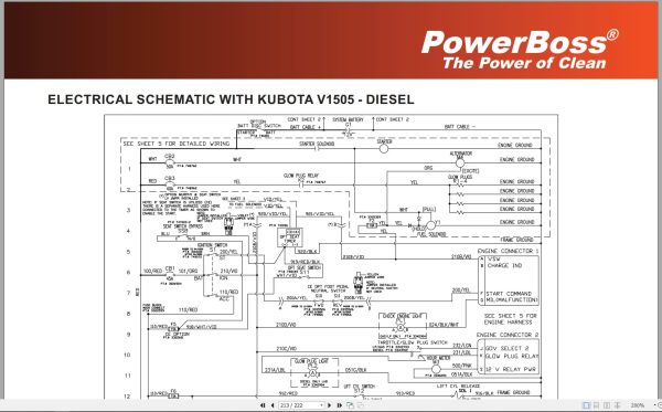 Powerboss Sweeper Armadillo 9X 9Xce Parts Catalog Wiring Diagram 4100000 2022 (4)