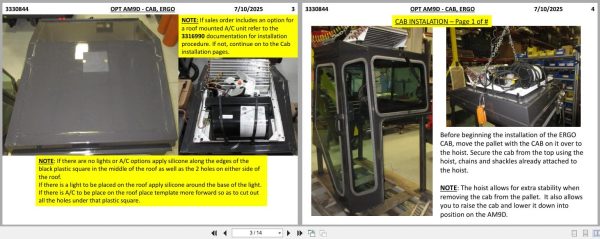 Powerboss Sweeper Armadillo 9X Option Cab Ergo Assembly Instructions 3330844 (2)