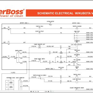 Powerboss Sweeper Armadillo 9X Series Service Manual Wiring Diagram 4100039 2010 (3)