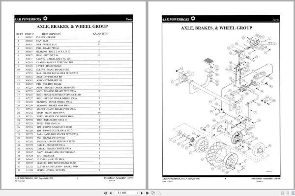 PowerBoss Sweeper Armadillo 9XV Deluxe Parts Section 323421 Powerboss Sweeper Armadillo 9Xv Deluxe Parts Section 323421 (2)