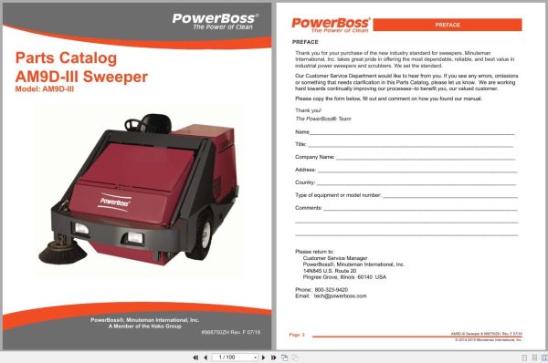 PowerBoss Sweeper Armadillo AM9D III Parts Catalog Wiring Diagram 988750ZH 2016 (1) Powerboss Sweeper Armadillo Am9D Iii Parts Catalog Wiring Diagram 988750Zh 2016 (1)
