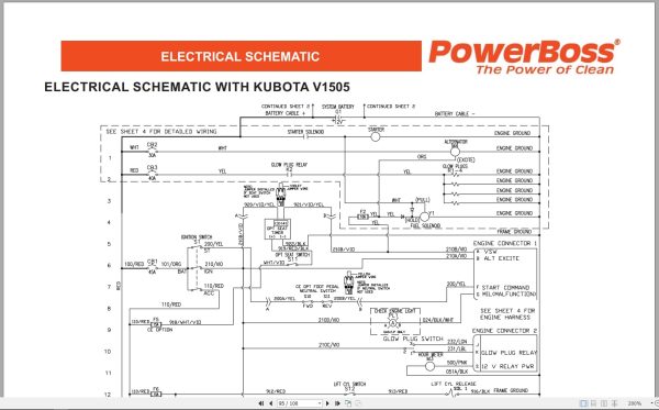PowerBoss Sweeper Armadillo AM9D-III Parts Catalog Wiring Diagram 988750ZH 2016 Powerboss Sweeper Armadillo Am9D Iii Parts Catalog Wiring Diagram 988750Zh 2016 (4)