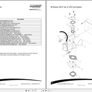 Powerboss Sweeper Armadillo Sw 9Xr To Am9Lpg Parts Manual Wiring Diagram 4100000 2007 (2)