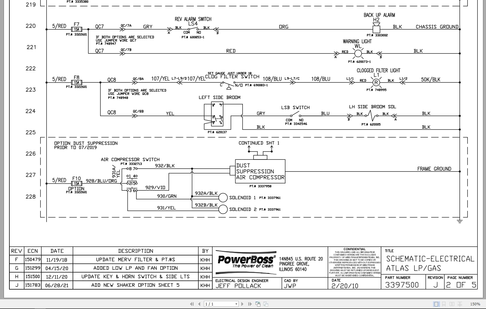PowerBoss Sweeper Atlas Diesel Electrical Schematic 3397503 2021 (2)