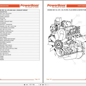 PowerBoss Sweeper Atlas PB620DSL PB620LP Parts Catalog 4100053 2011 (2)