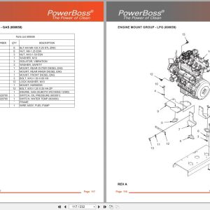 Powerboss Sweeper Atlas Pb620Dsl To Pb620Lp Dsb Parts Catalog Wiring Diagram 4100053 2021 (2)