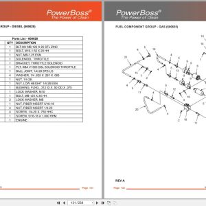 PowerBoss Sweeper Atlas PB620DSL To PB620LP DSB Parts Catalog Wiring Diagram 4100053 2023 (2)
