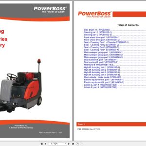 PowerBoss Sweeper Battery Apex 58 Series Parts Catalog 4100024 2011 (1)