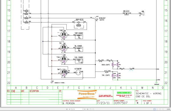 Powerboss Sweeper C82 Electrical Schematic (1)