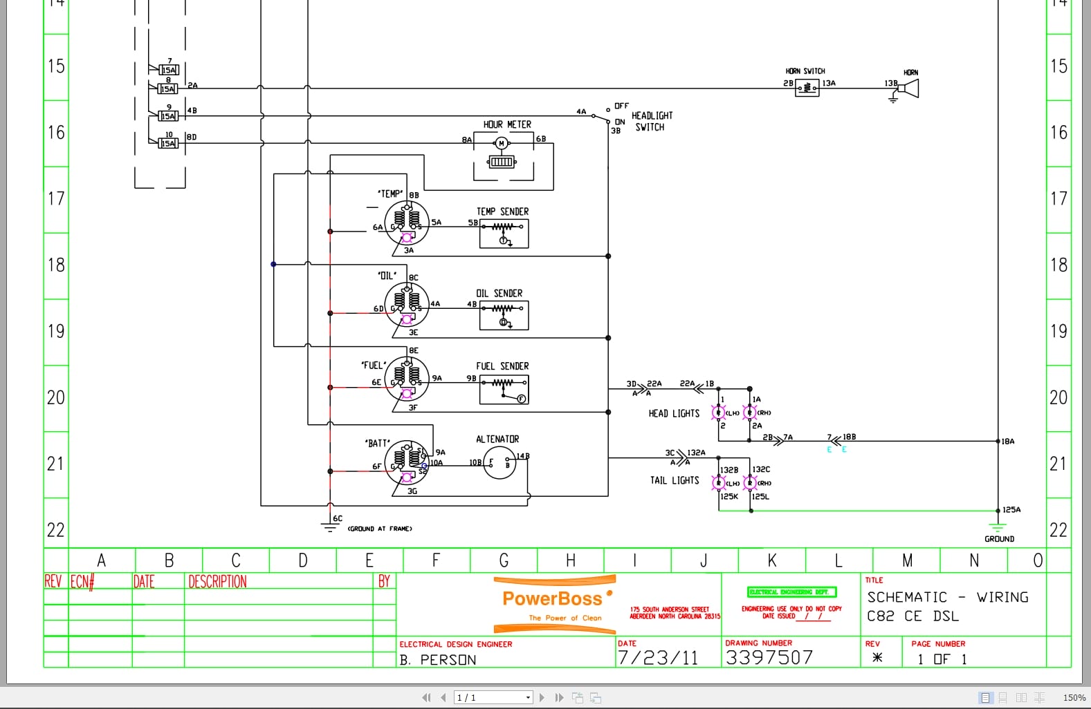 PowerBoss Sweeper C82 Electrical Schematic (1)
