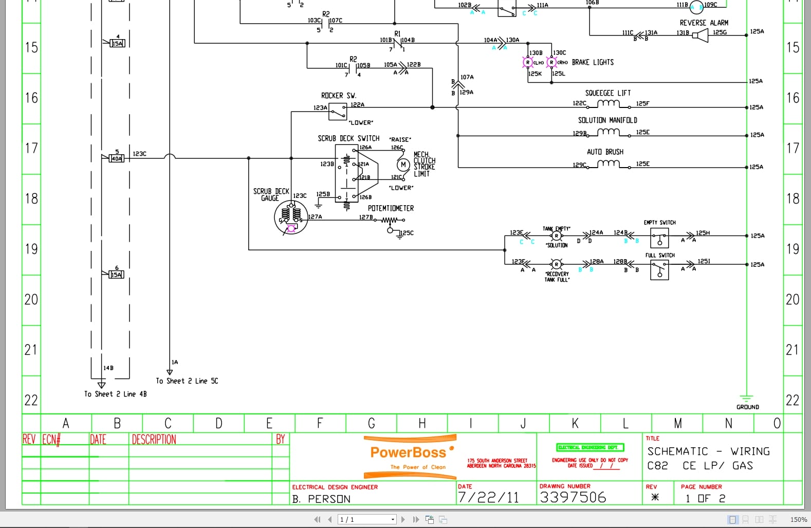 PowerBoss Sweeper C82 Electrical Schematic (2)