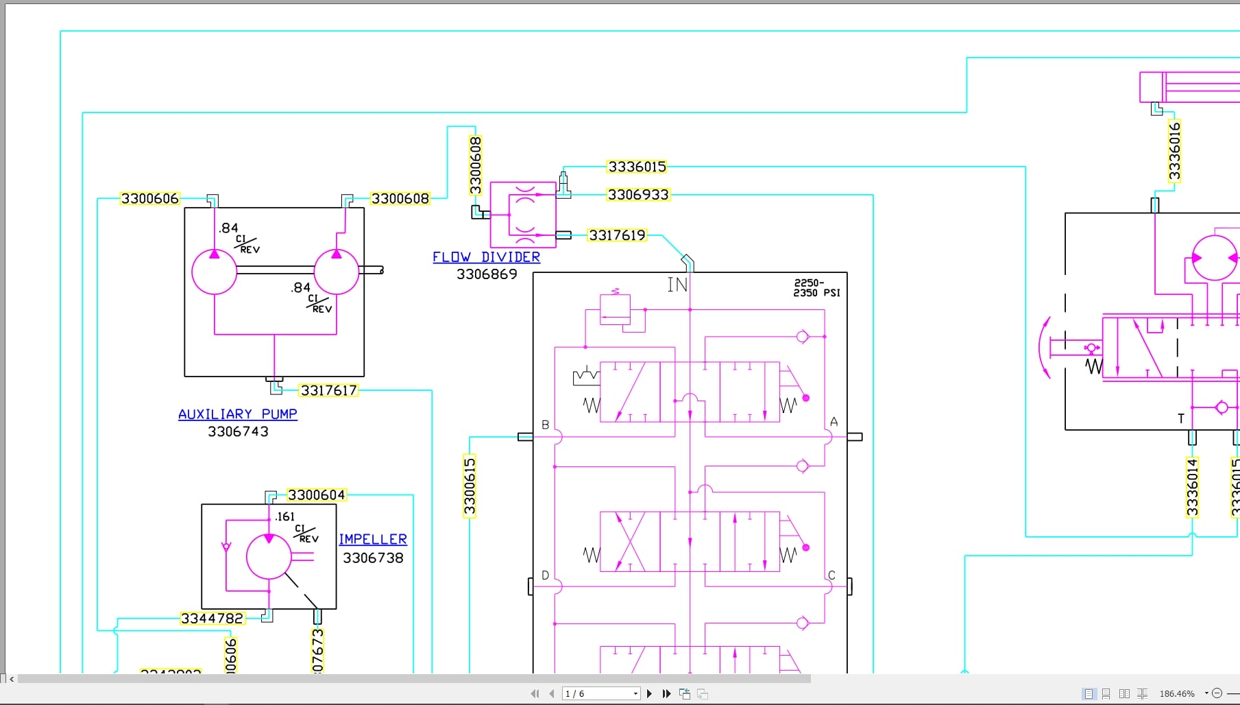 PowerBoss Sweeper C82 Hydraulic Schematic (2)