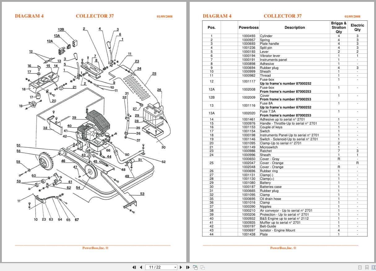 PowerBoss Sweeper Collector 37 Parts Catalog User Manual 2008 (2)