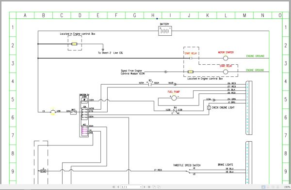 Powerboss Sweeper Monitor Ce Lp Gas Electrical Schematic 3397508 2011 (2)