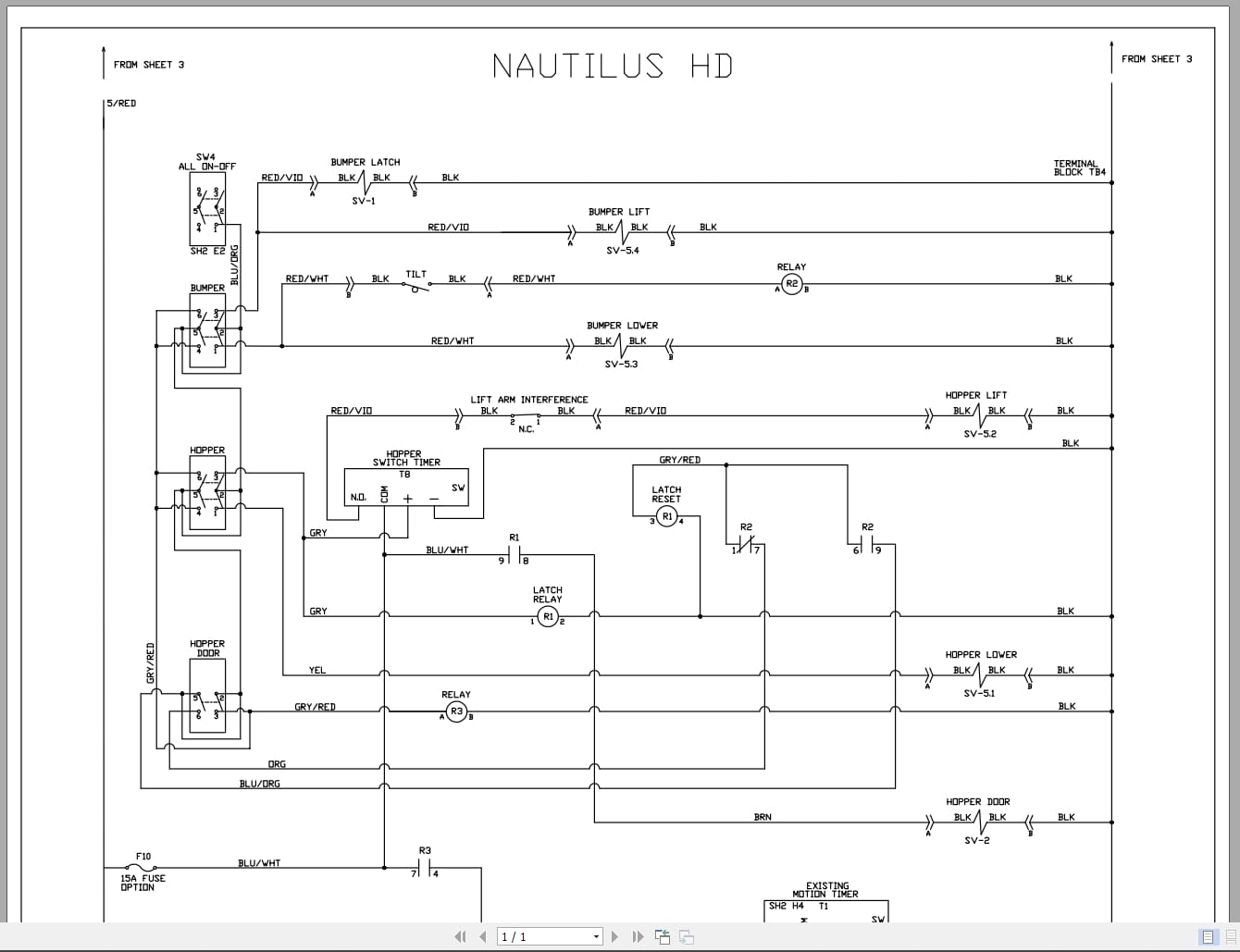 PowerBoss Sweeper Nautilus HD High Dump Wiring Manifold IPB (3)