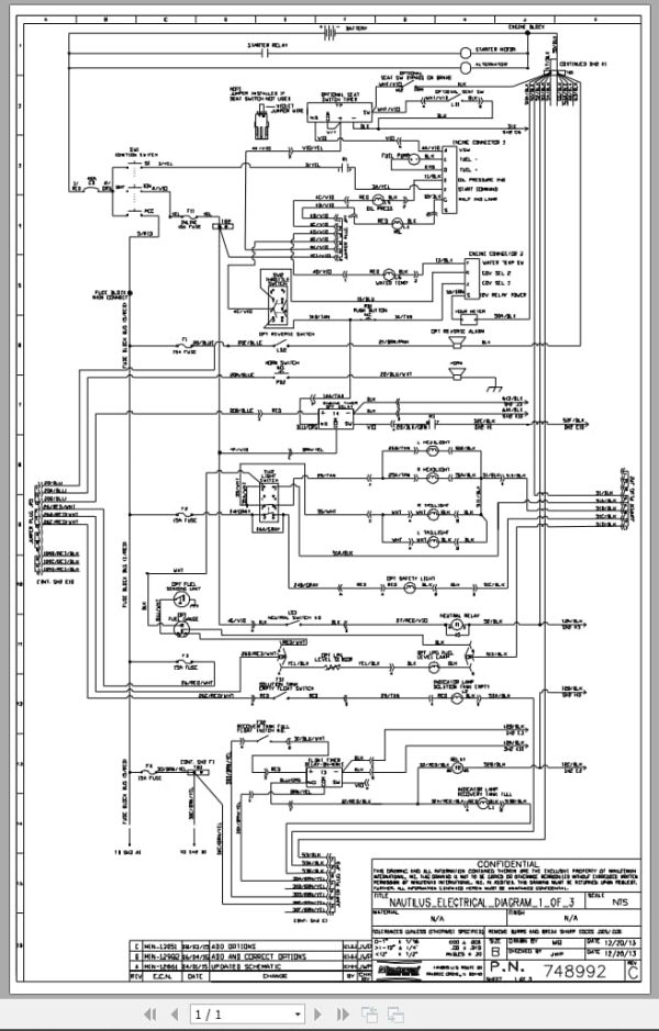 Powerboss Sweeper Nautilus Hydraulic And Electrical Schematic (1)