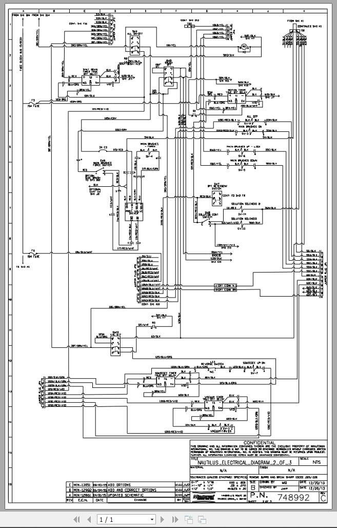PowerBoss Sweeper Nautilus Hydraulic And Electrical Schematic (2)