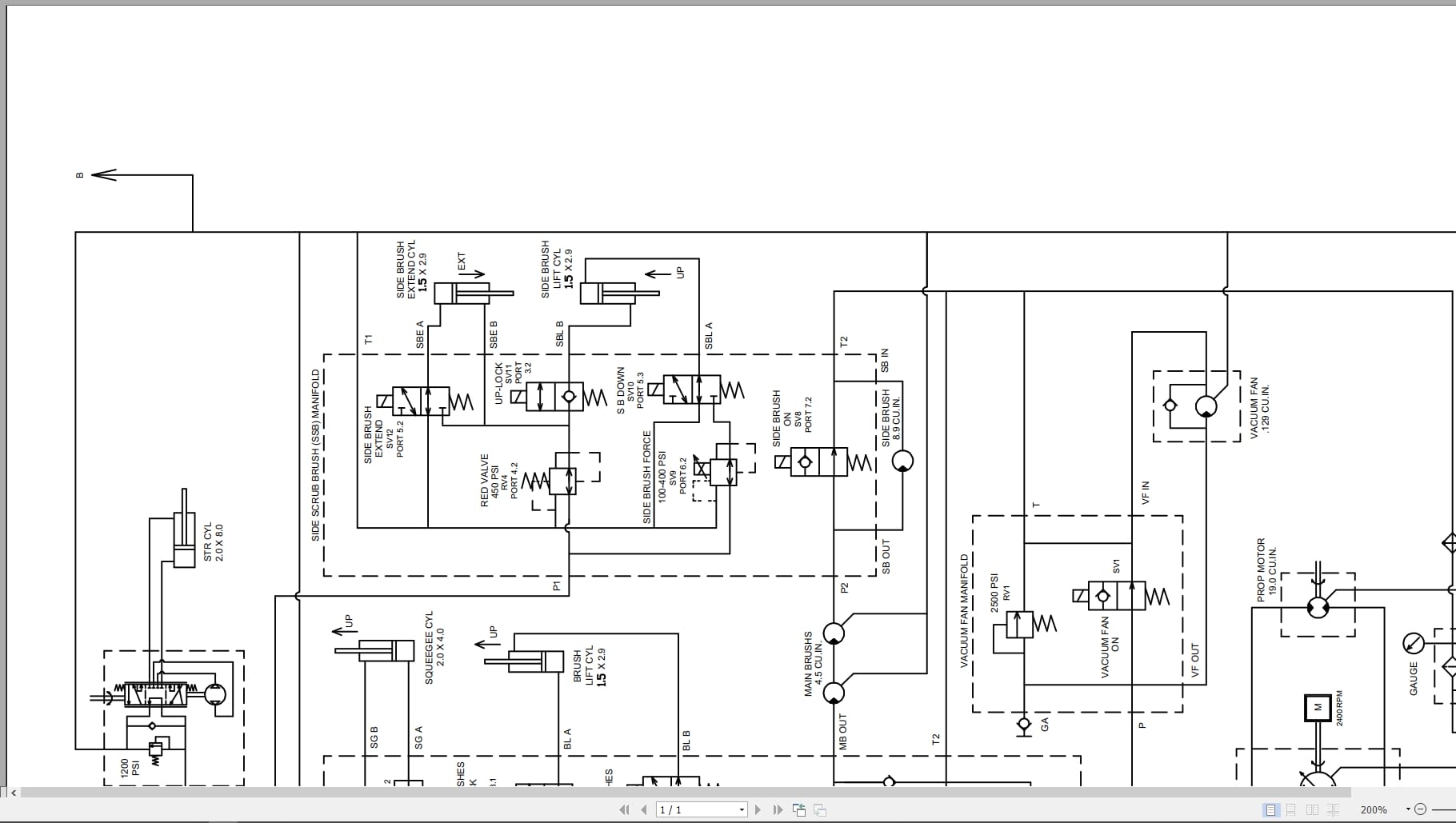 PowerBoss Sweeper Nautilus Hydraulic And Electrical Schematic (3)