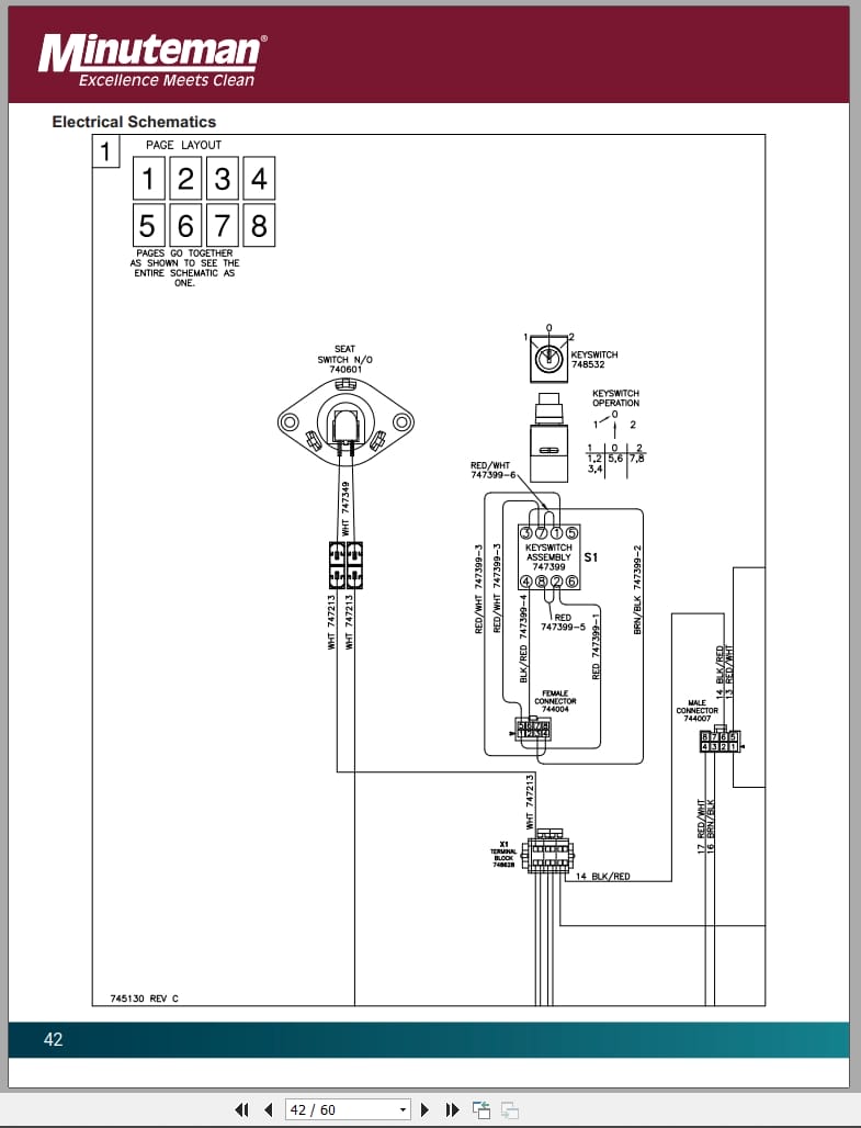 PowerBoss Sweeper RoboScrub 20 Parts Manual Wiring Diagram 988767 2020 (3)