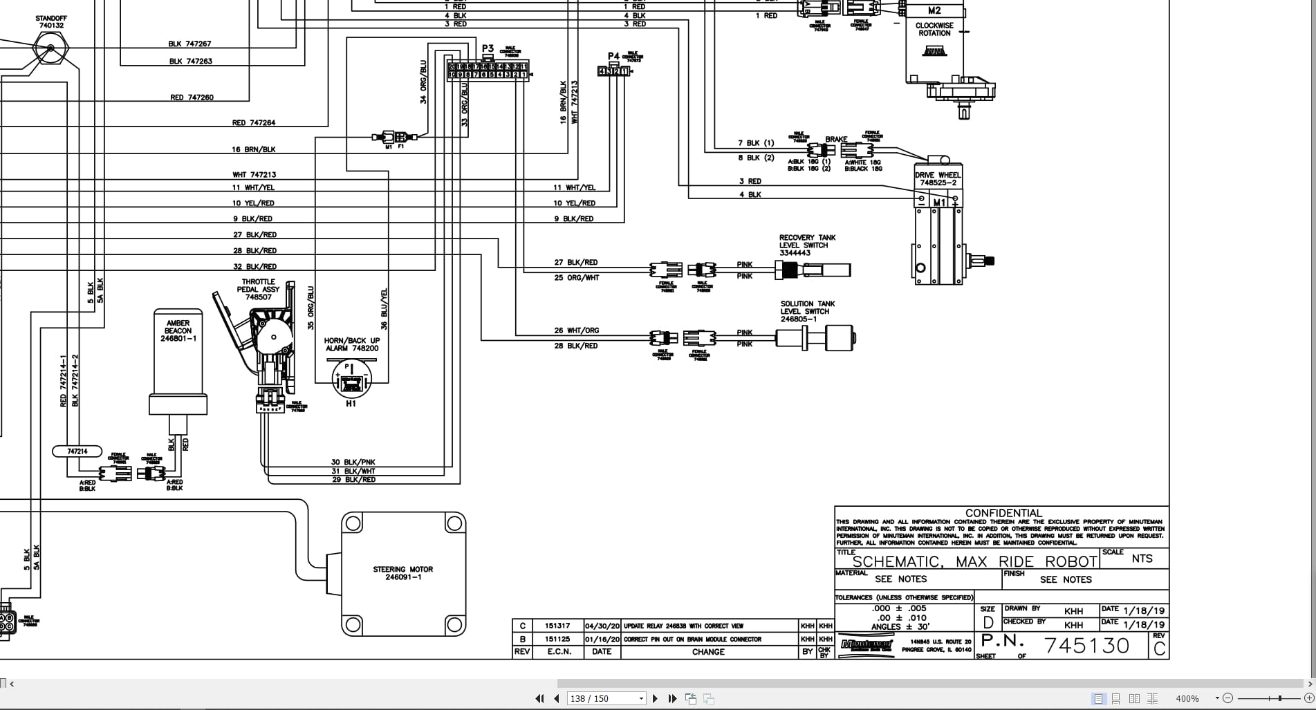 PowerBoss Sweeper RoboScrub 20 Service Manual Wiring Diagram (3)