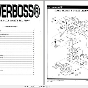 PowerBoss Sweeper SW 62 Deluxe Parts Section 324403 (1)