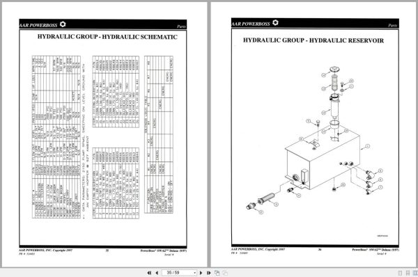 PowerBoss Sweeper SW-62 Deluxe Parts Section 324403 Powerboss Sweeper Sw 62 Deluxe Parts Section 324403 (2)