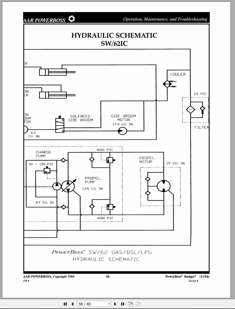 PowerBoss Sweeper SW 62E SW 62IC Operation Maintenance Troubleshooting (4)