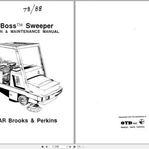Powerboss Sweeper Sw 78 Sw 88 Operation Maintenance Manual (1)