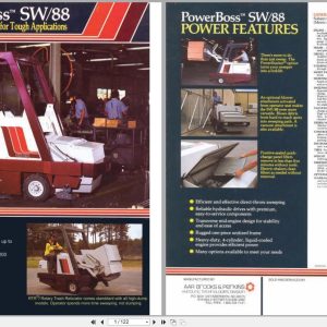 PowerBoss Sweeper SW 88 Operation Maintenance Manual (1)
