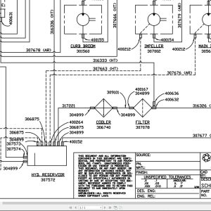 PowerBoss Sweeper SW9XT Hydraulic Schematic 315235 (1)