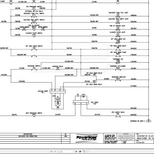 PowerBoss Sweeper Scrubber 1800 Core 50 Gas LP Electrical Schematic 3342952 2007 (1)