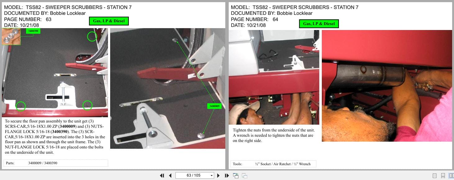 PowerBoss Sweeper Scrubbers TSS82DSL TSS82GAS TSS82LP Assembly Instructions (2)