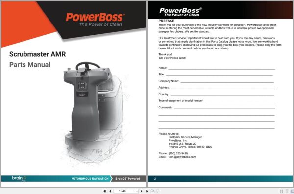 PowerBoss Sweeper Scrubmaster AMR Parts Manual Wiring Diagram 988767PB 2022 Powerboss Sweeper Scrubmaster Amr Parts Manual Wiring Diagram 988767Pb 2022 (2)
