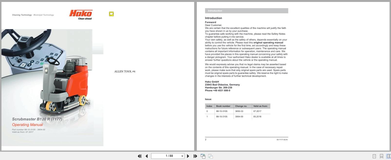 PowerBoss Sweeper Scrubmaster B120R Operating Manual 88 10 3105 3954 00 2017 (1)