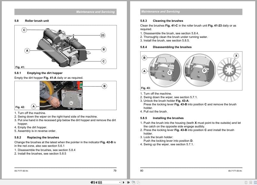 PowerBoss Sweeper Scrubmaster B120R Operation Manual 88 10 3105 3650 33 2017 (2)