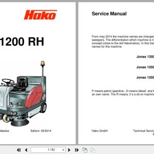 PowerBoss Sweeper Sweepmaster P1200RH D1200RH B1200RH Service Manual 2014 (1)