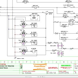 PowerBoss Sweeper T82 CE DSL CE LP GAS Electrical Schematic (1)