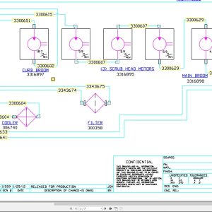 Powerboss Sweeper T82 Dsl Lp Gas Hydraulic Schematic (2)