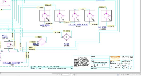 Powerboss Sweeper T82 Dsl Lp Gas Hydraulic Schematic (2)