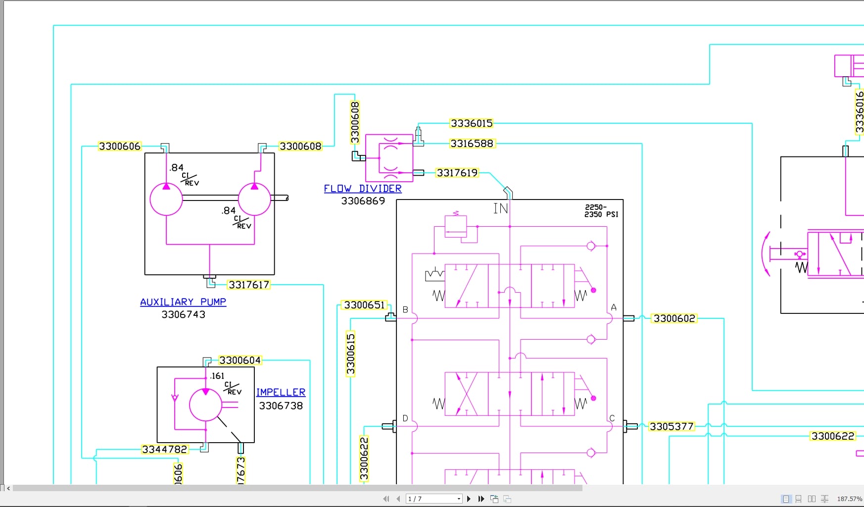 PowerBoss Sweeper T90 Hydraulic Schematic 3344776 2012 (2)